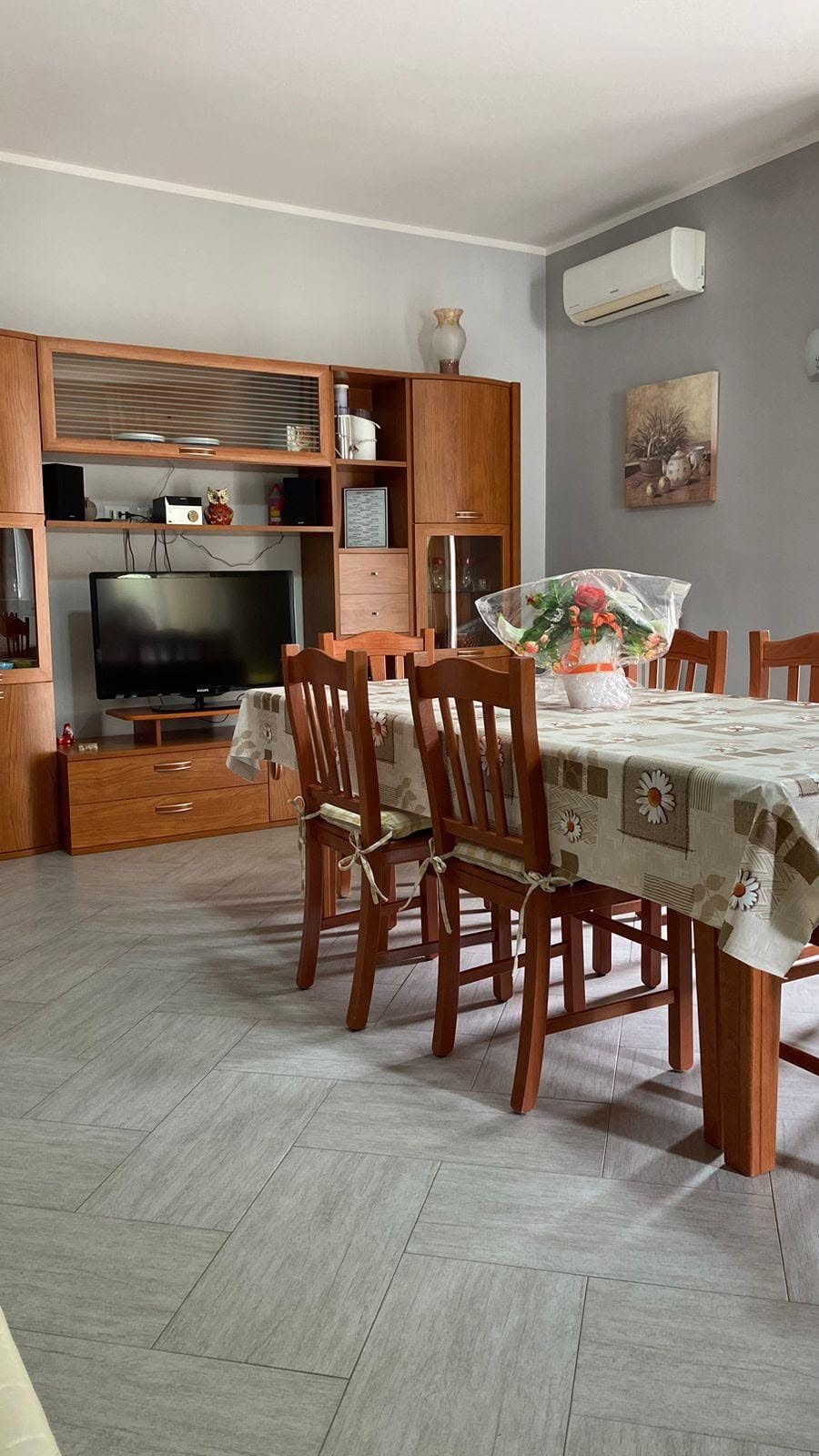 Sala soggiorno con angolo TV, Casa Crisalide San Vitaliano